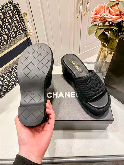 MCS15 Leather slippers shoes 35-41 With box