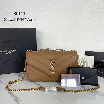 LYP43 Leather Bag 24-14-6CM Shoulder Bags