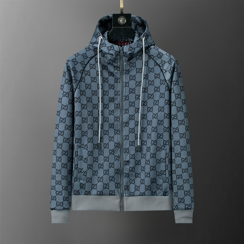 GUC202 New men's autumn and winter long sleeved suit top+pants clothing