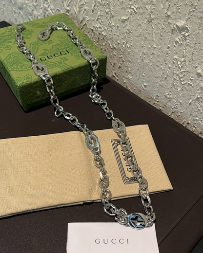 X739  Men's and women's titanium steel necklace jewelry