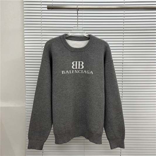 BAC13  New men's and women's letter jacquard round neck sweater clothing