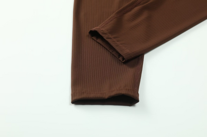 zalo5105   Women's high elastic thread running pants Pilates sports vest waist slimming yoga suit set