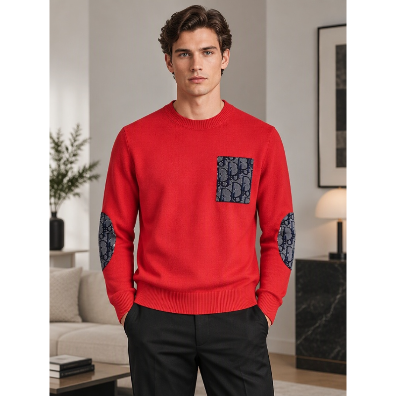 DIC202 New men's autumn and winter round neck sweater pullover sweater wool sweater clothing