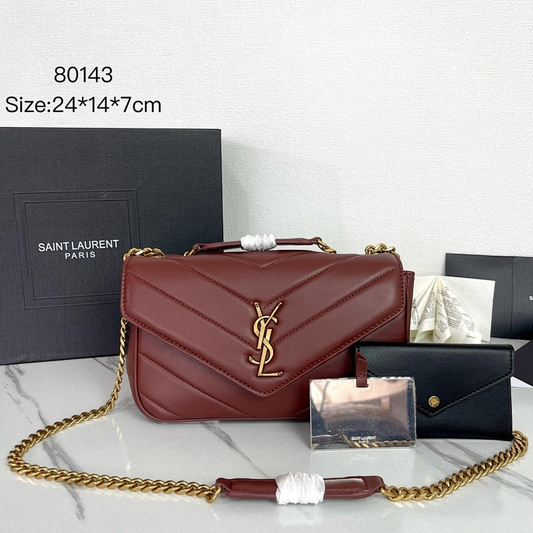 LYP43 Leather Bag 24-14-6CM Shoulder Bags