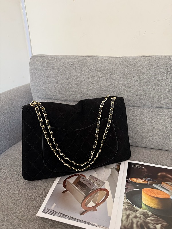 LCP101 Suede cowhide Bag 38.5-11-26CM 32-10-19.5CM Shoulder bags