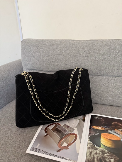 LCP101 Suede cowhide Bag 38.5-11-26CM 32-10-19.5CM Shoulder bags