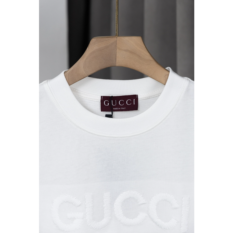 GUC20 New men's and women's summer pure cotton top T-shirt clothing