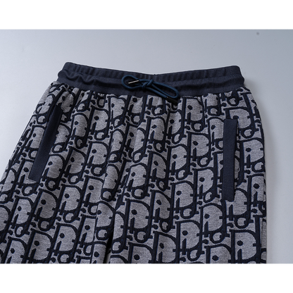 DIC132 New men's autumn and winter long sleeved suit top+pants clothing