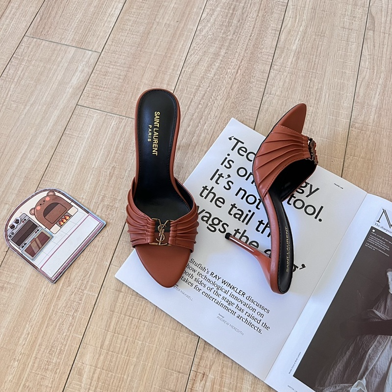 MYS3 Synthetic Leather 9CM Slippers Size 35-41 Shoes with Box