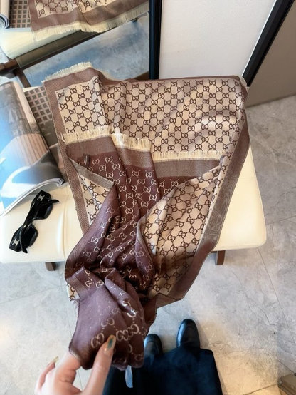 XGC15 Cashmere blend 65-195CM Silk Scarf