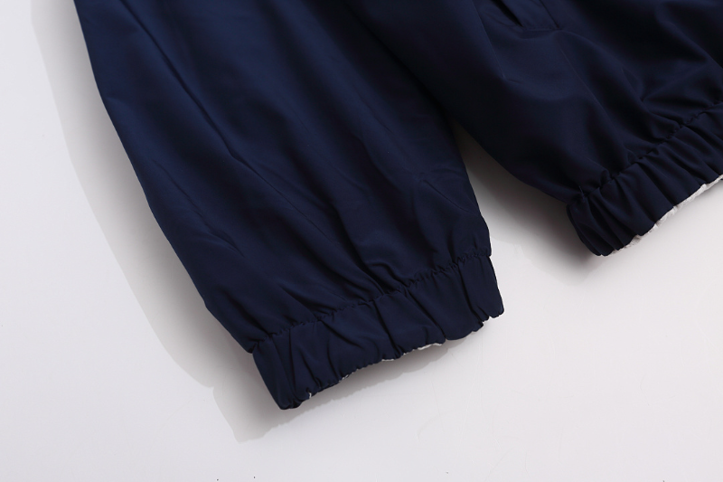 BAC105 New men's and women's autumn and winter double-sided hooded jackets, knitted hoodies, flower gray front and back assault jackets, windproof jackets, clothing