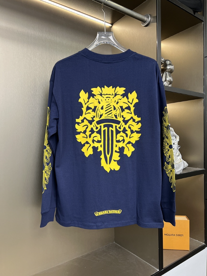 KLC27 New men's and women's spring and autumn pure cotton long sleeved clothes