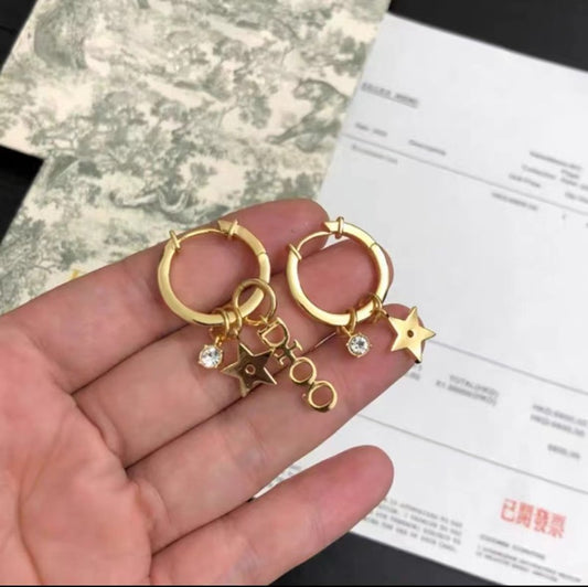 DE120  Asymmetric style fashion women's earrings with beautiful design  Jewelry