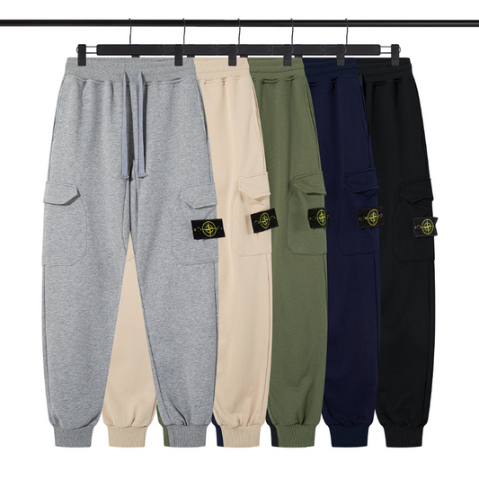 STC28 Men's new spring and autumn pure cotton   thin casual ankle pants and sports pants Clothing