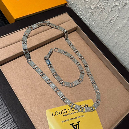 X732  Men's new bracelet necklace set jewelry