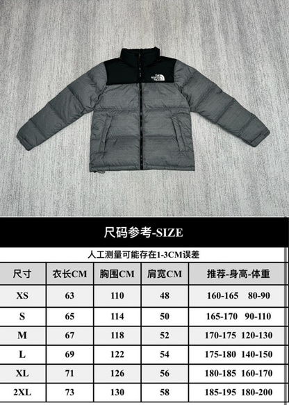 105933  Men's and women's classic down jacket from the north clother