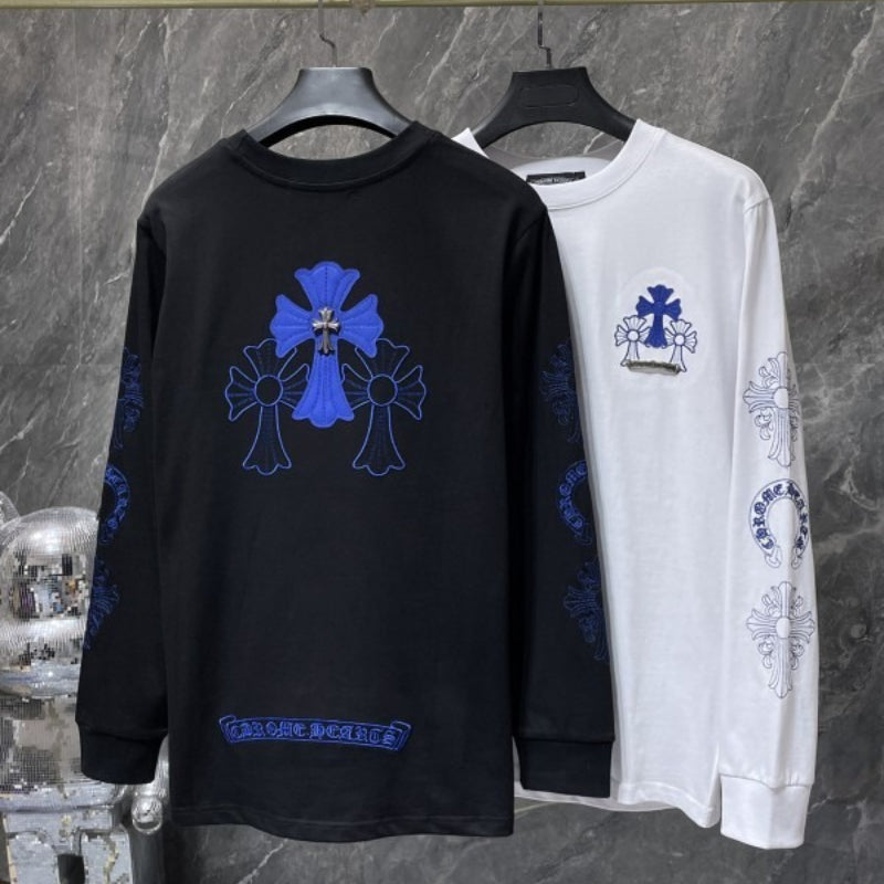 KLC20 New men's and women's pure cotton long sleeved casual clothes