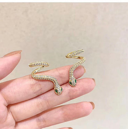 A108  Female snake shaped ear bone clip jewelry