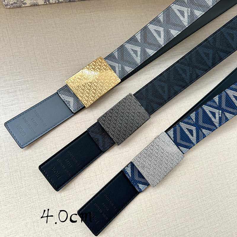 DBL4 Real leather 4.0CM 95-125CM Belt with all packing