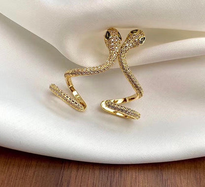 A108  Female snake shaped ear bone clip jewelry