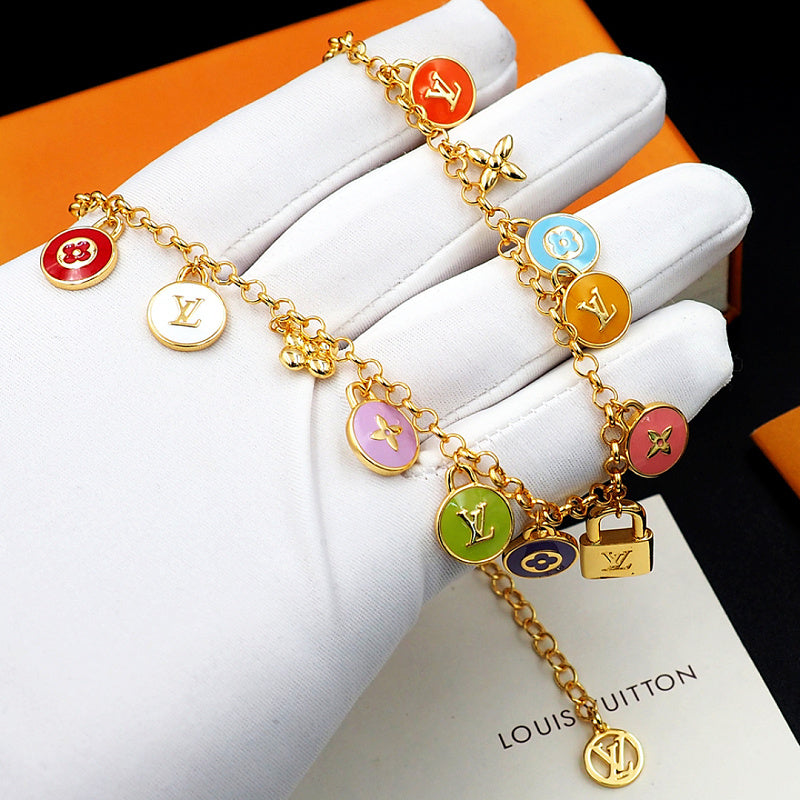 X750  Women's new fashionable titanium steel necklace bracelet set jewelry