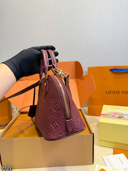 ALP19 Microfiber Leather Bag 24-11.5-17CM Handbag With Box