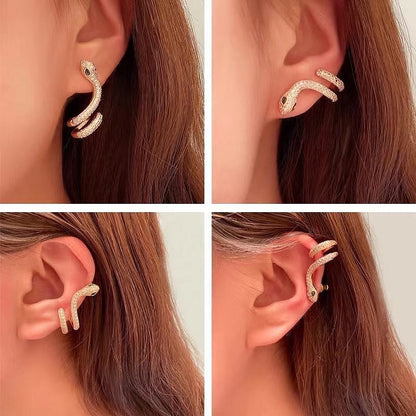 A108  Female snake shaped ear bone clip jewelry