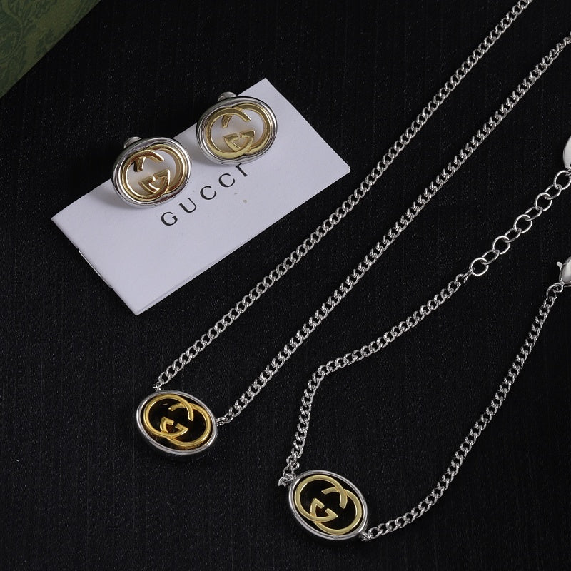 GN37   Women's necklace, bracelet, and earring set jewelry
