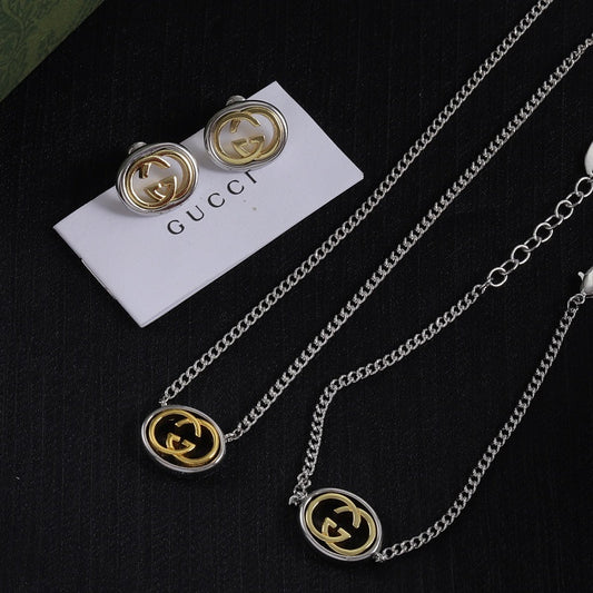 GN37   Women's necklace, bracelet, and earring set jewelry