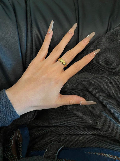 J141   Women's new fashionable titanium steel ring jewelry