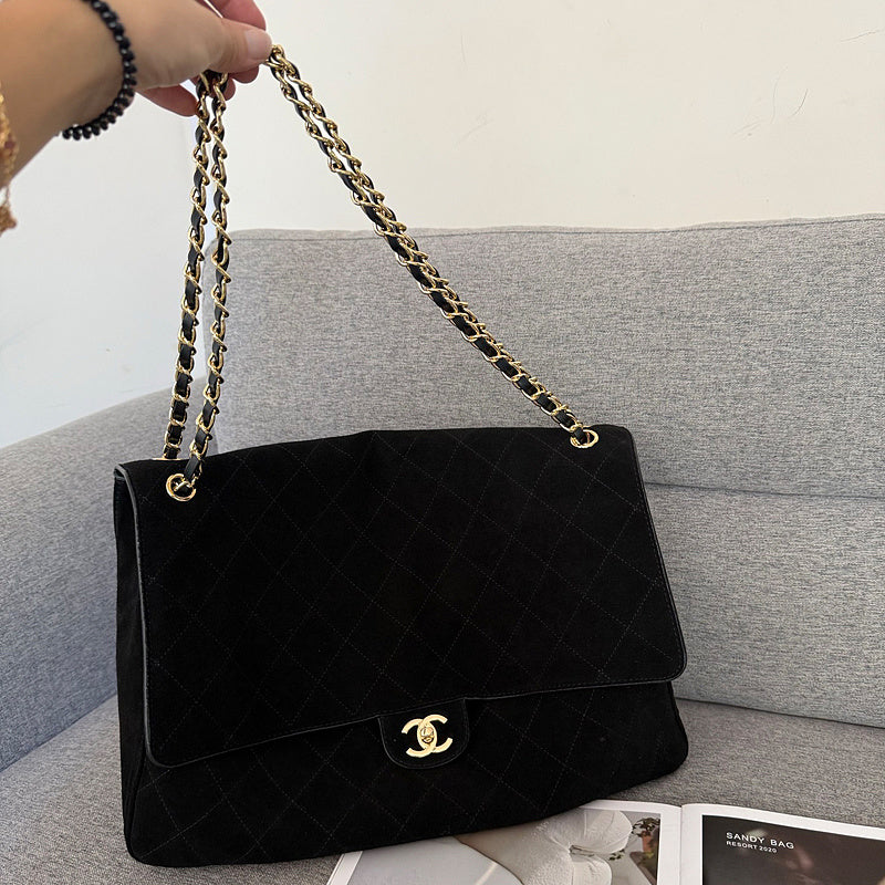 LCP101 Suede cowhide Bag 38.5-11-26CM 32-10-19.5CM Shoulder bags
