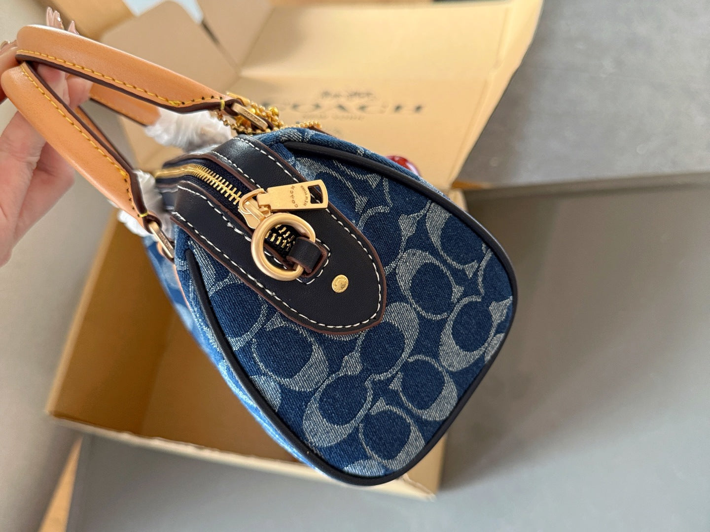 MCP21 Leather Bag 18CM 25CM Bags With box