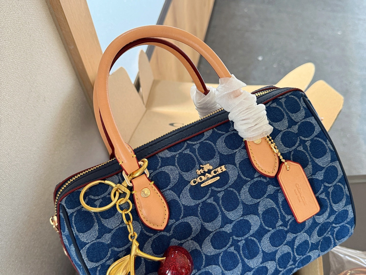 MCP21 Leather Bag 18CM 25CM Bags With box